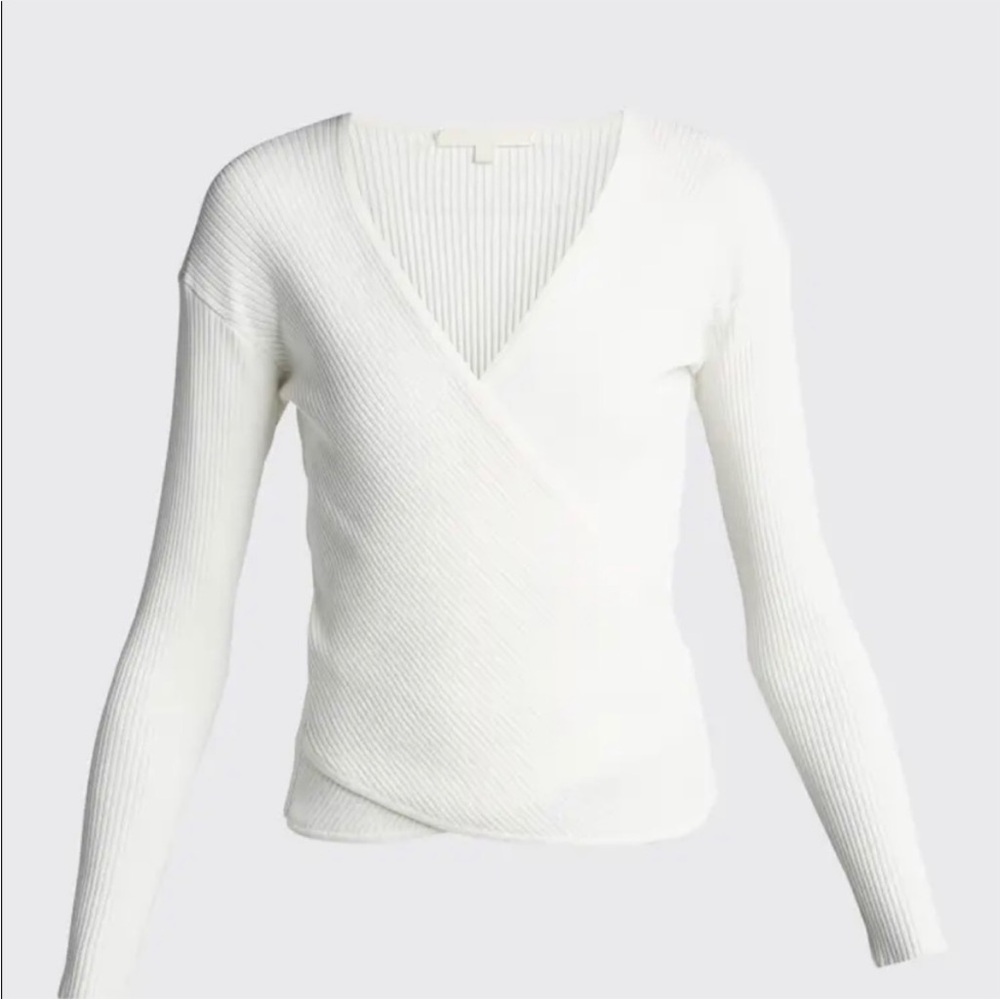 Jonathan Simkhai Ribbed Cutout Top in White Size Small- excellent condition